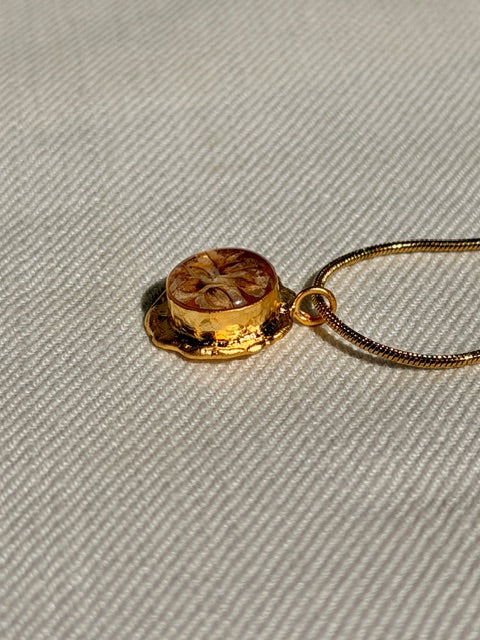 BeLeaf Art Handgemaakte hanger met fijne bloemstructuren van bruidssluier

