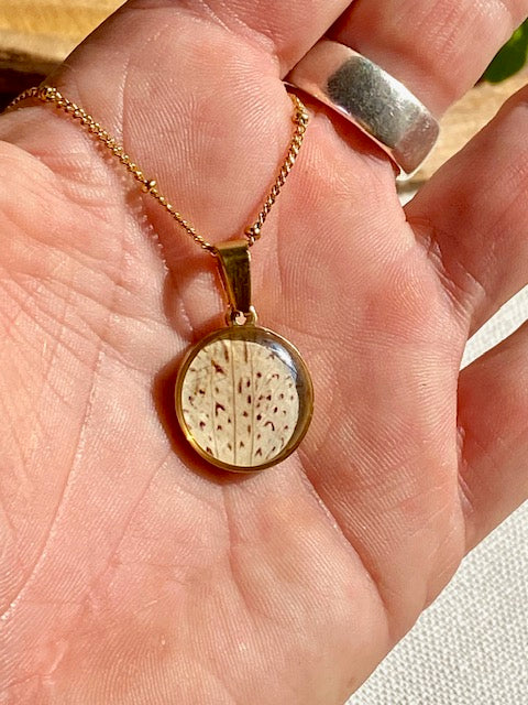 handmade boho floral necklace 
