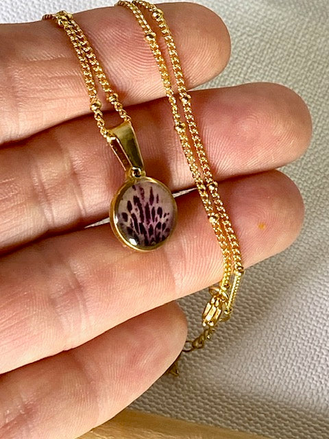 gold plated bloem ketting 