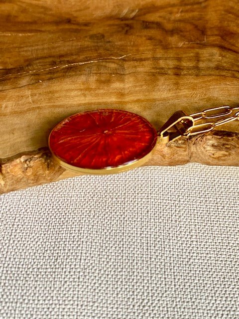 natuurhanger met oranje blad