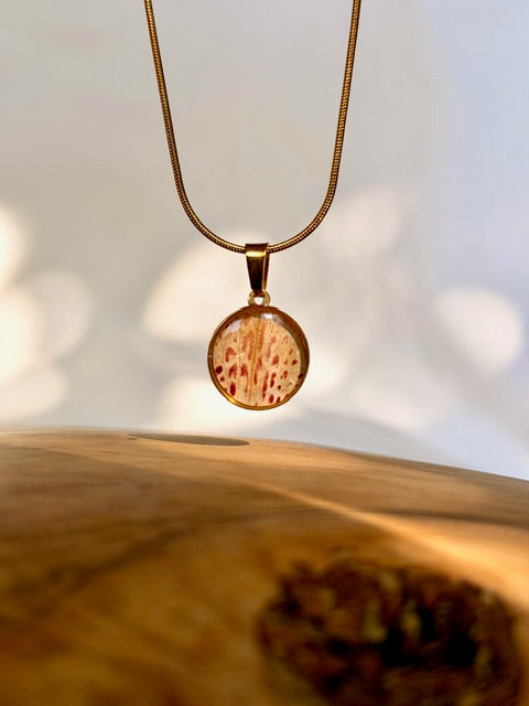 botanische  hanger met echte azalea bloem azalea  roze luipaard patroon van BeLeaf Art