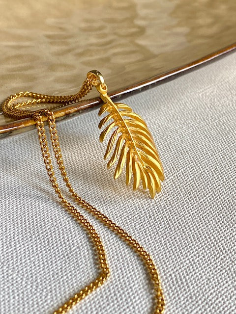 22k verguld palmblad hanger